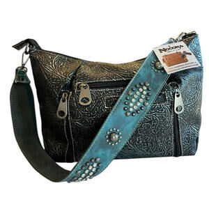Nocona Belt Co Concealed Carry Ophelia shoulder Bag New With Tag Embossed